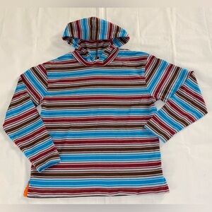 Hanna Andersson Striped Cotton Pullover Hoodie